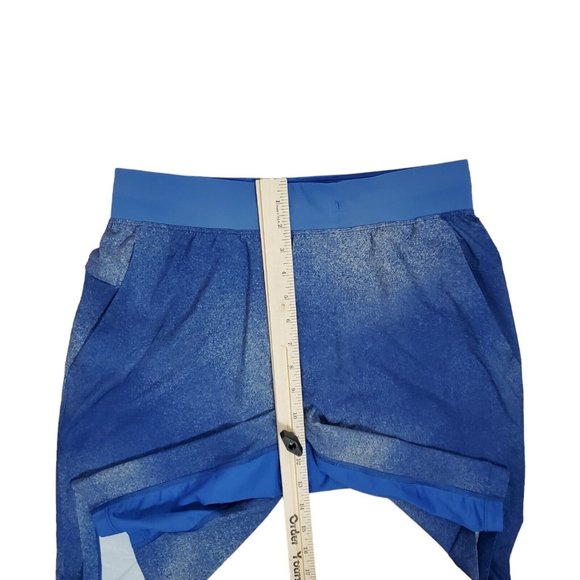 Lululemon Mens T.H.E. The Short 9" Linerless Shorts Med Blue Gym Athletic FLAW - Picture 12 of 14